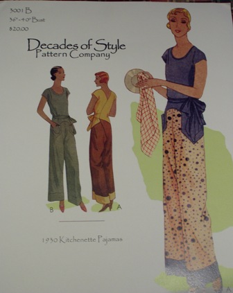  cum jumpsuit with the pattern originally from 1930 shown at the top